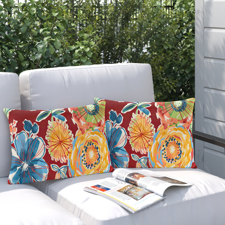 Lark Manor Bahr Outdoor Rectangular Pillow Cover & Insert & Reviews Wayfair